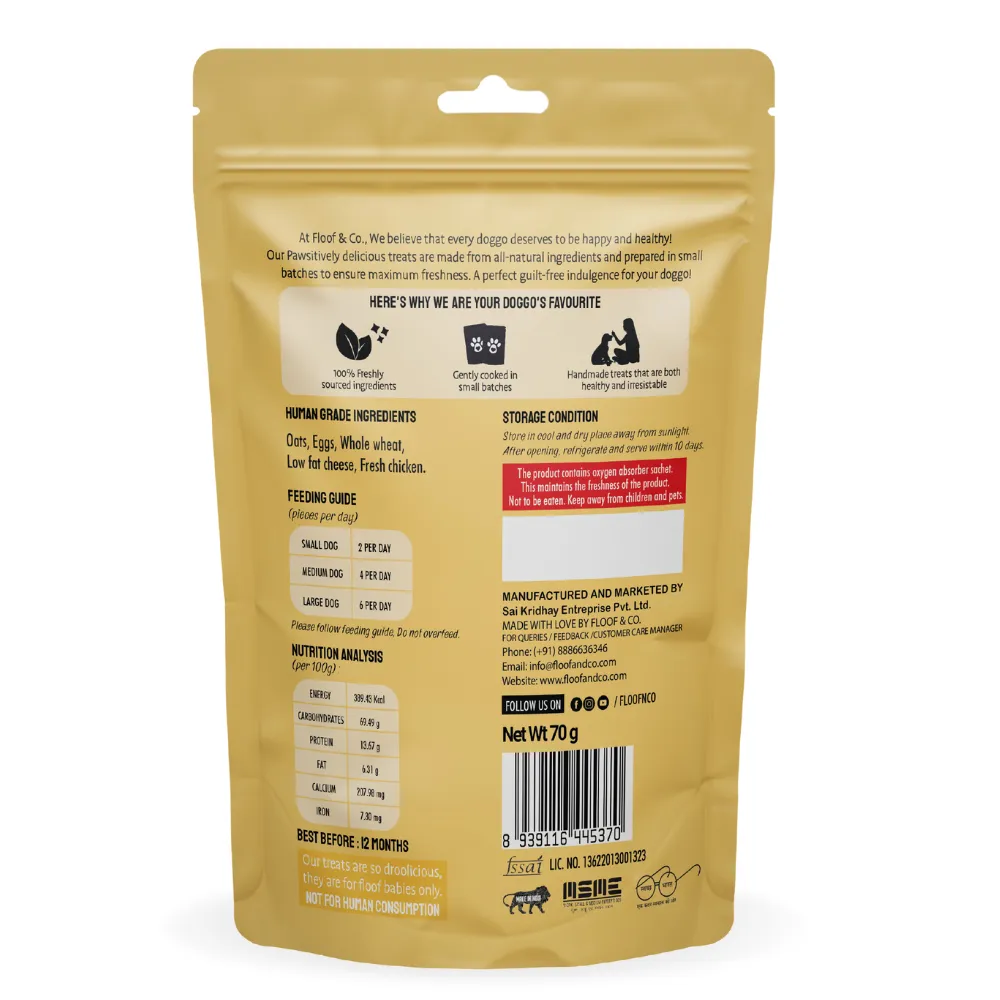 Floof & Co Classic Chicken Cheese Dog Treats (Buy 1 Get 1)