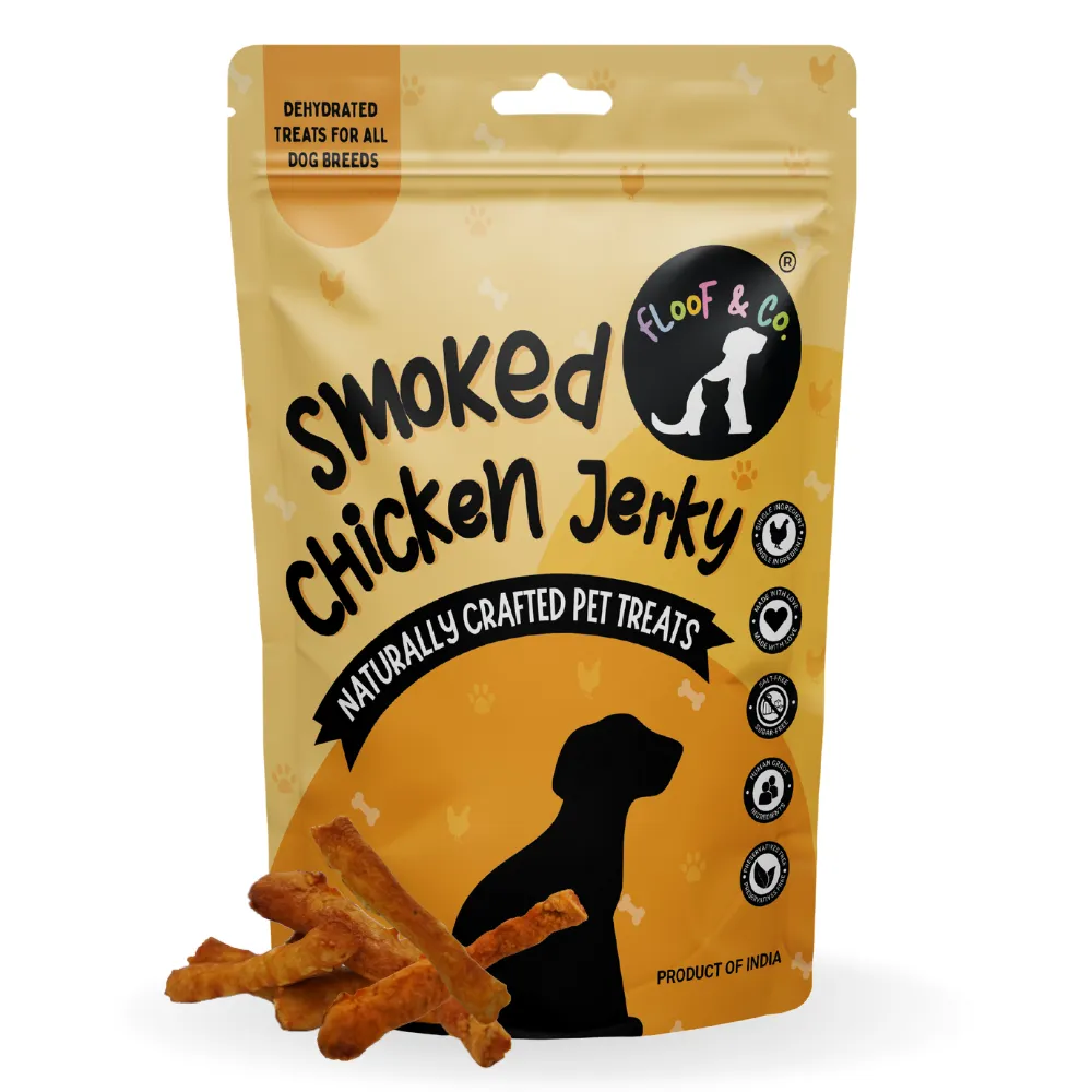 Floof & Co Pork Chew, Bacon Cheese, Chicken Cheese, Roasted Lamb and Smoked Lamb Dog Treats Combo