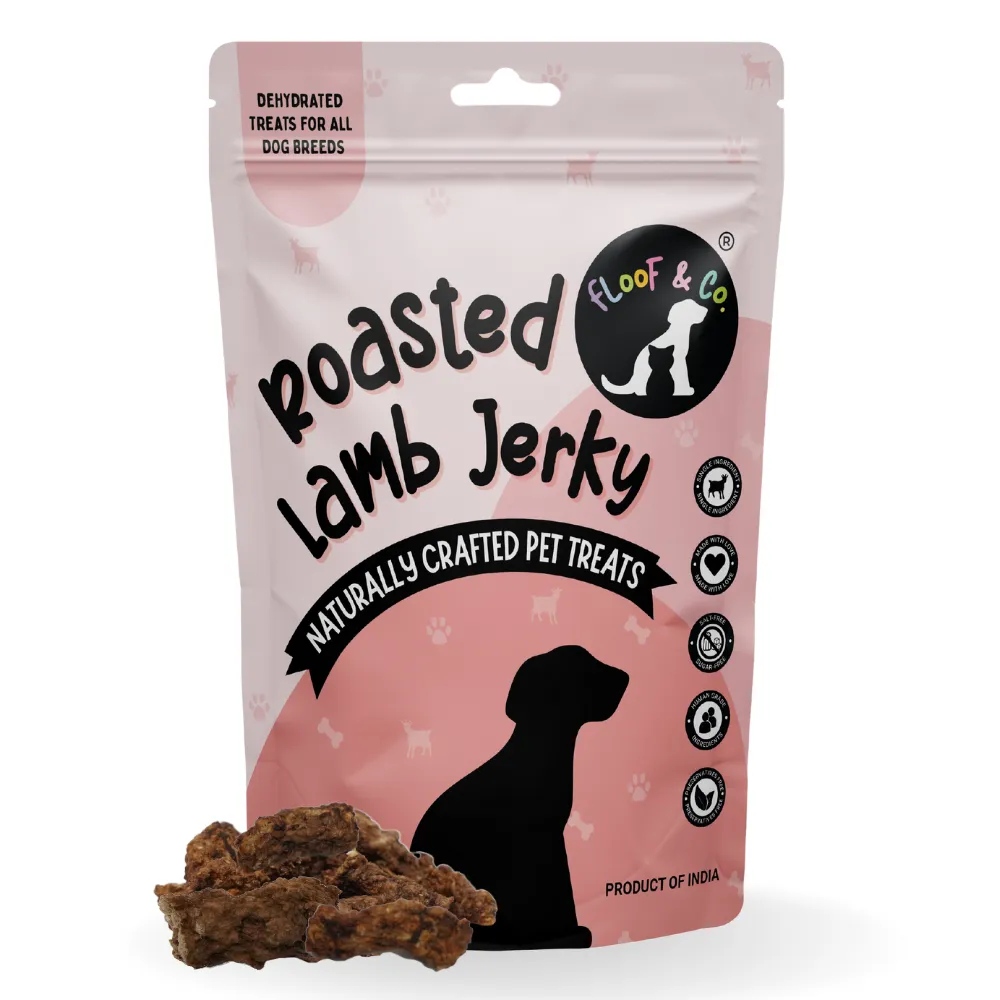 Floof & Co Pork Chew, Bacon Cheese, Chicken Cheese, Roasted Lamb and Smoked Lamb Dog Treats Combo