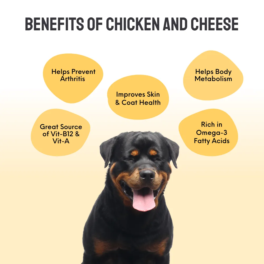 Floof & Co Pork Chew, Bacon Cheese, Chicken Cheese, Roasted Lamb and Smoked Lamb Dog Treats Combo