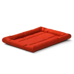 Fluffy's Kozi Pet Rectangular Shaped Bed for Dogs and Cats (Red)