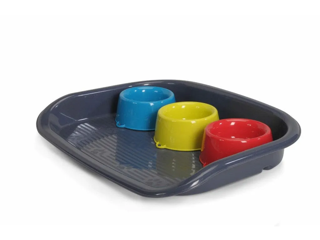 Food Tray With 3 Bowls Pets Qatar