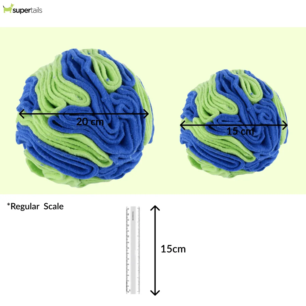 For The Love Of Dog Sniffer Ball Toy for Dogs (Blue/Green)