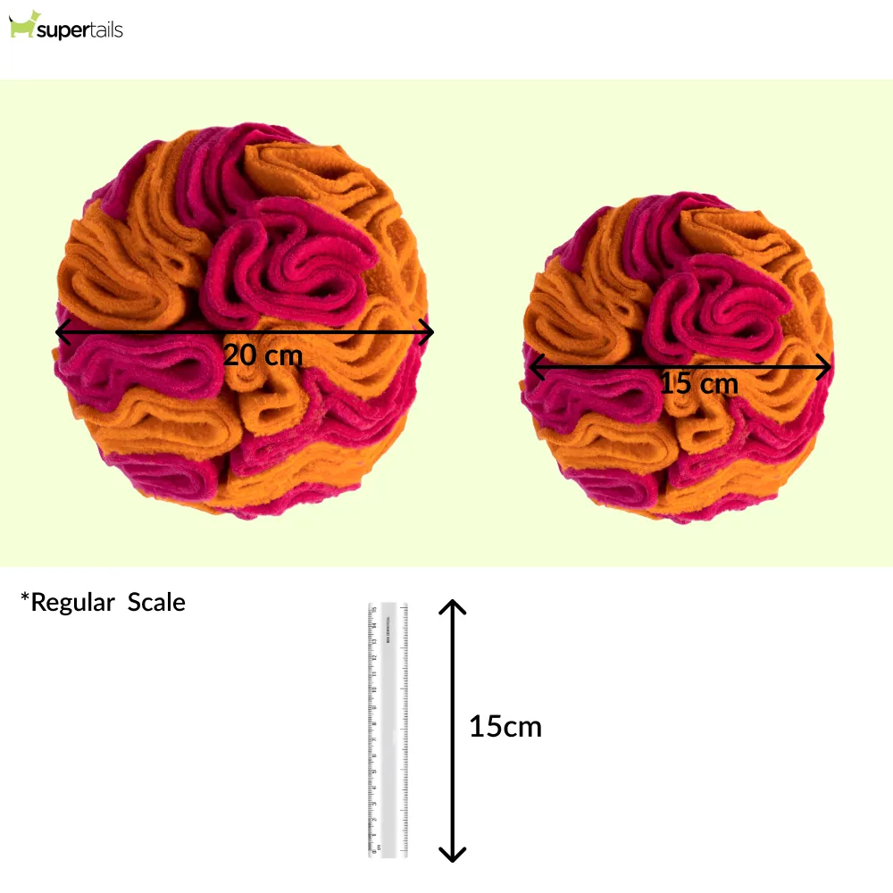 For The Love Of Dog Sniffer Ball Toy for Dogs (Pink/Orange)