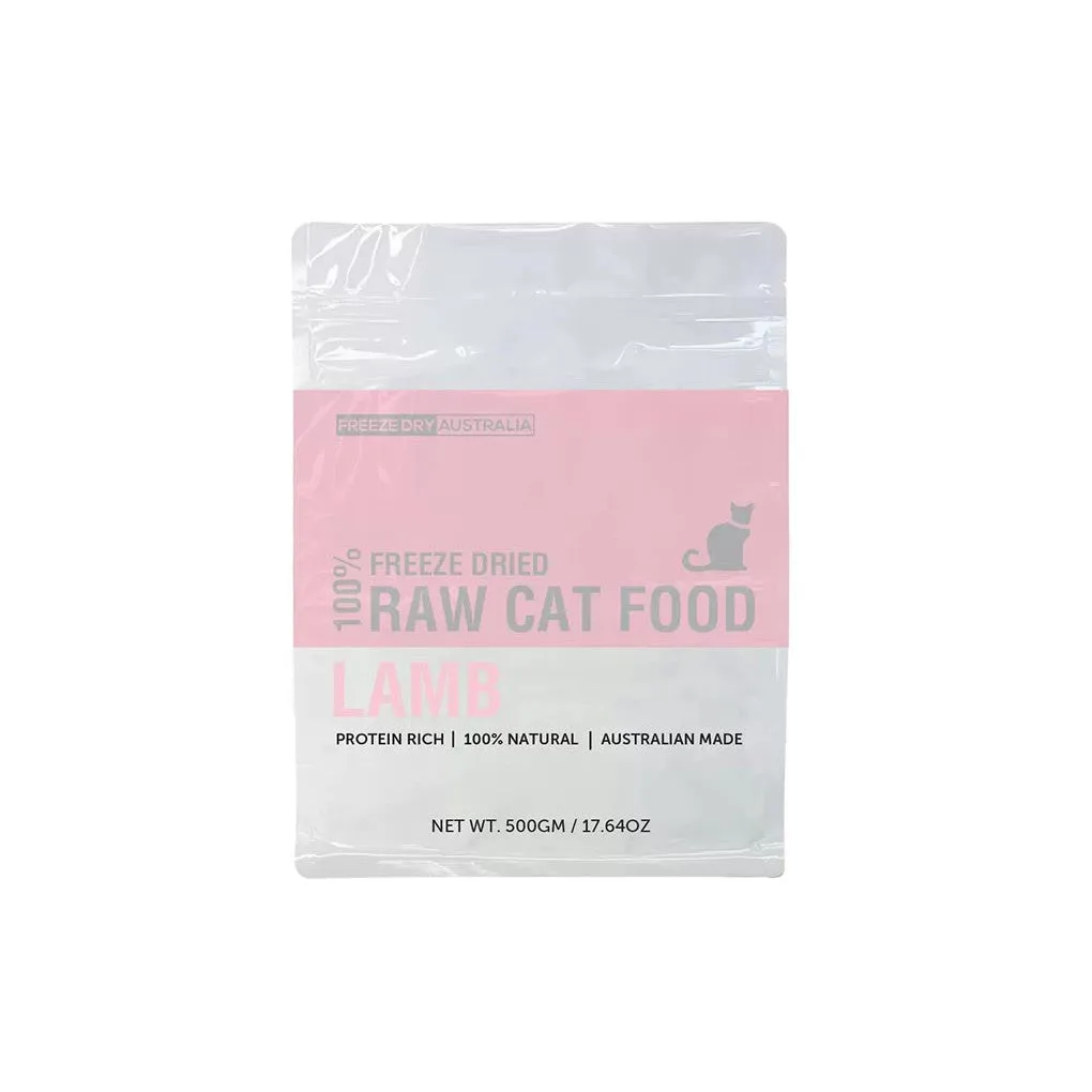 Freeze Dry Australia Freeze Dried Natural Raw Cat Food Lamb 250g