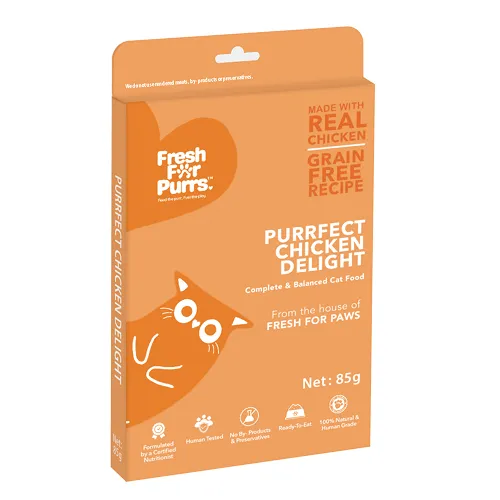 Fresh For Purrs Fin Tastic Fish Feast and Purrfect Chicken Delight Wet Cat Food Combo