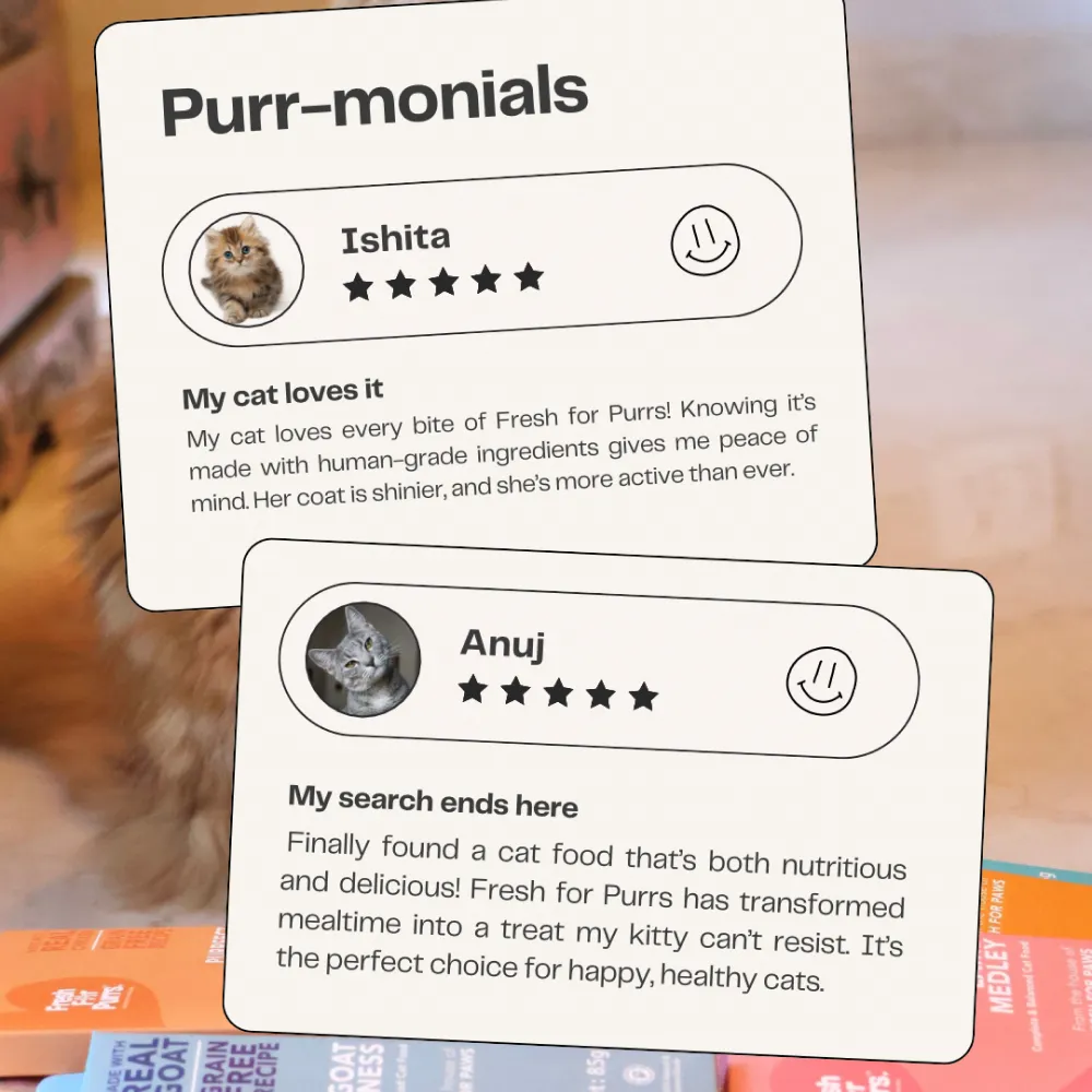 Fresh For Purrs Goat Goodness Wet Food for Cats