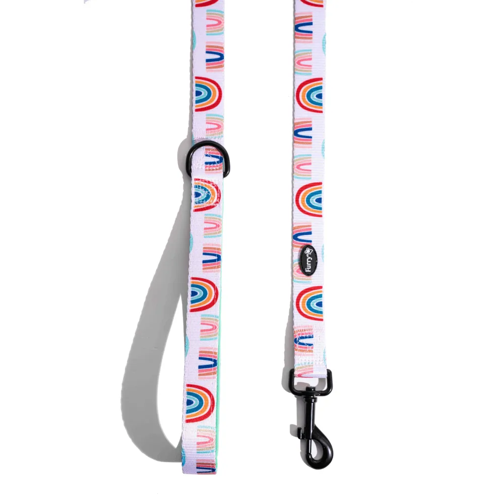Furry & Co Raining Rainbows Comfort Leash for Dogs
