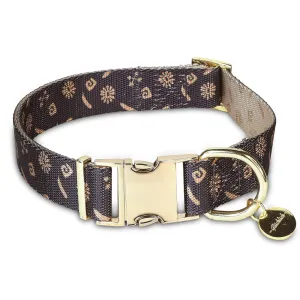 Glucklich Polyester Printed Adjustable Collar for Dogs (Berlin)