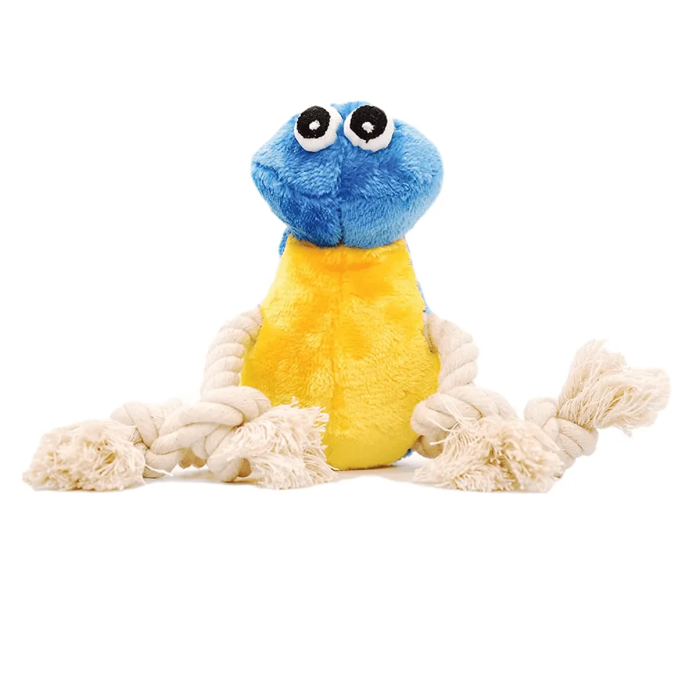 Goofy Tails Cute Furry Bird Squeaky Plush Toy for Dogs