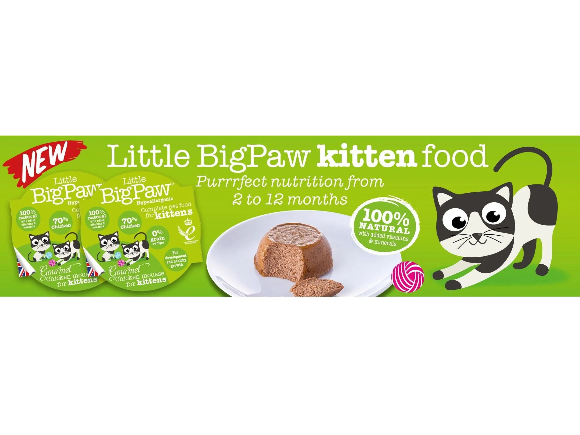 Gourmet Chicken Mousse for Kittens 8x85 Gram /Little BigPaw Pets Qatar