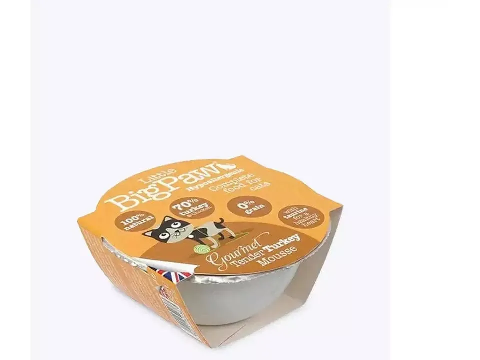 Gourmet Tender Turkey Mousse 8x85 Gram /Little BigPaw Pets Qatar
