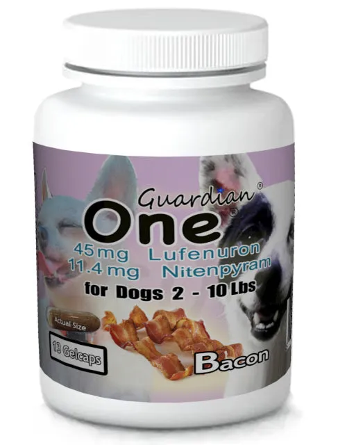 Guardian One 45mg Lufenuron & 11.4mg Nitenpyram for Small Dogs 2 - 10 Lbs