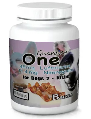 Guardian One 45mg Lufenuron & 11.4mg Nitenpyram for Small Dogs 2 - 10 Lbs