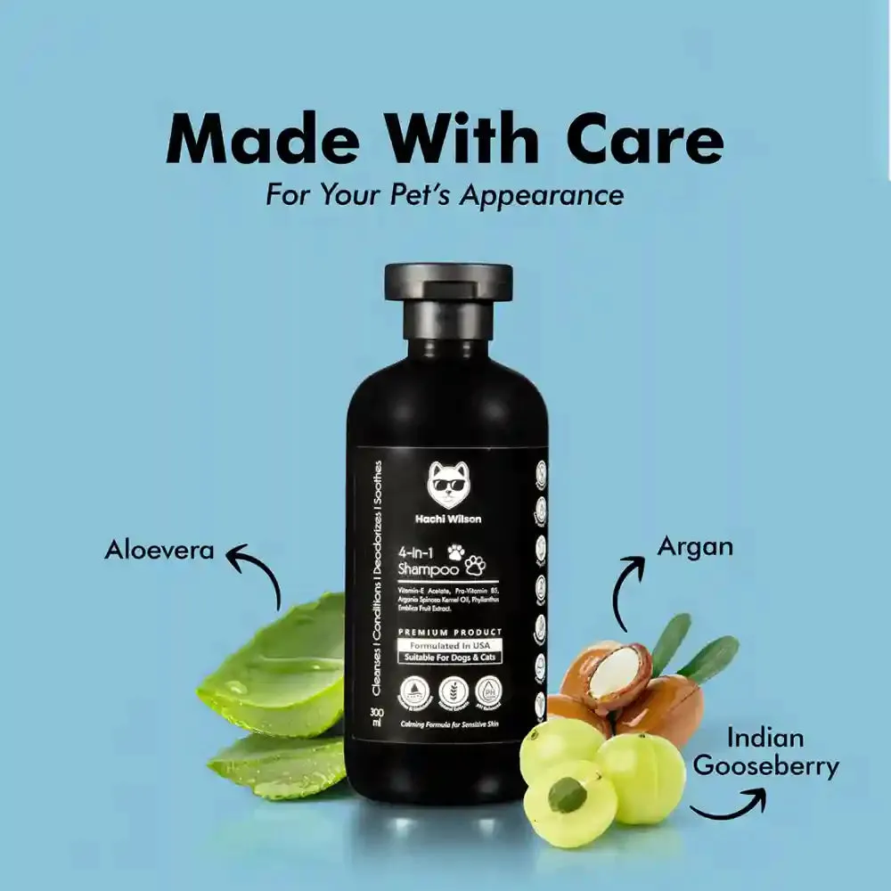 Hachi Wilson Premium 4 in 1 Shampoo for Dogs and Cats