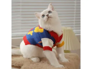 Happy New Year Sweater Blue M Pets Qatar