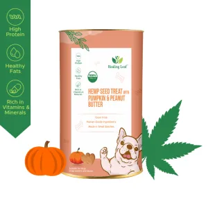 Healing Leaf Hemp Pumpkin Dog Treats