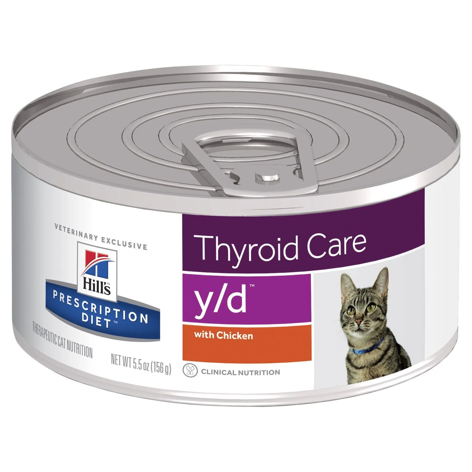 Hills Prescription Diet Cat y/d Thyroid Care Chicken Wet Food 156g