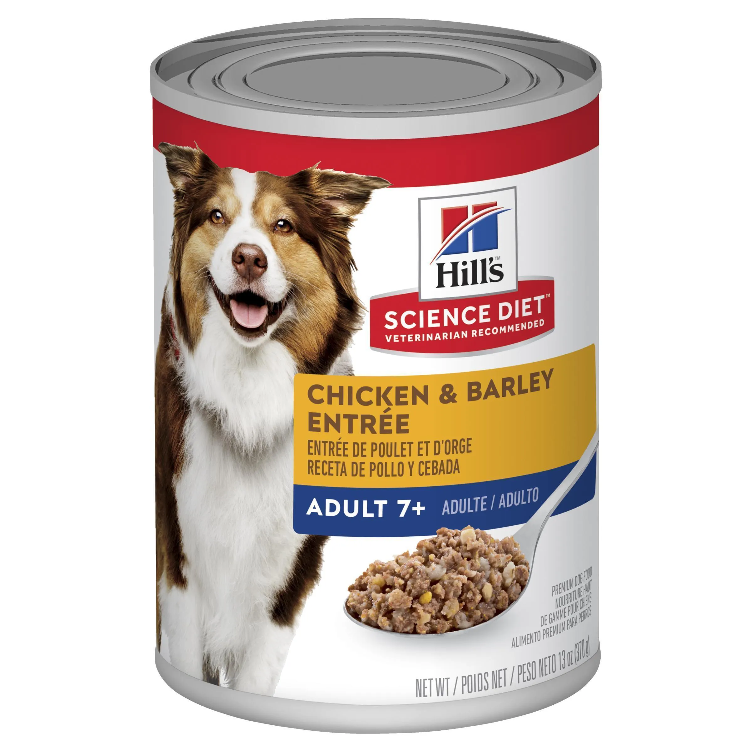 Hills Science Diet Adult 7  Chicken and Barley Entree Canned Dog Food 370g x 12