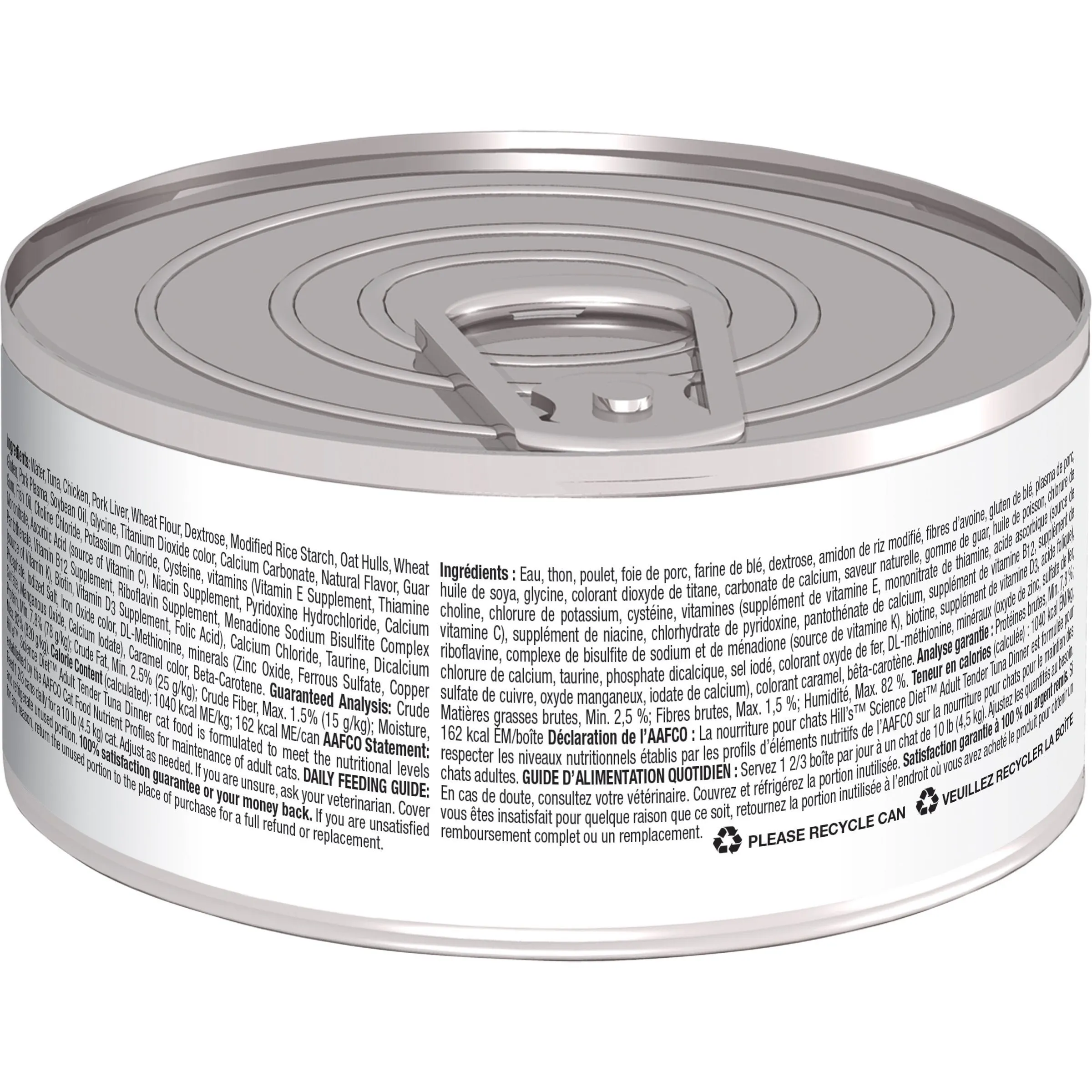 Hills Science Diet Adult Tender Dinners Tuna Canned Cat Food 156g x 24
