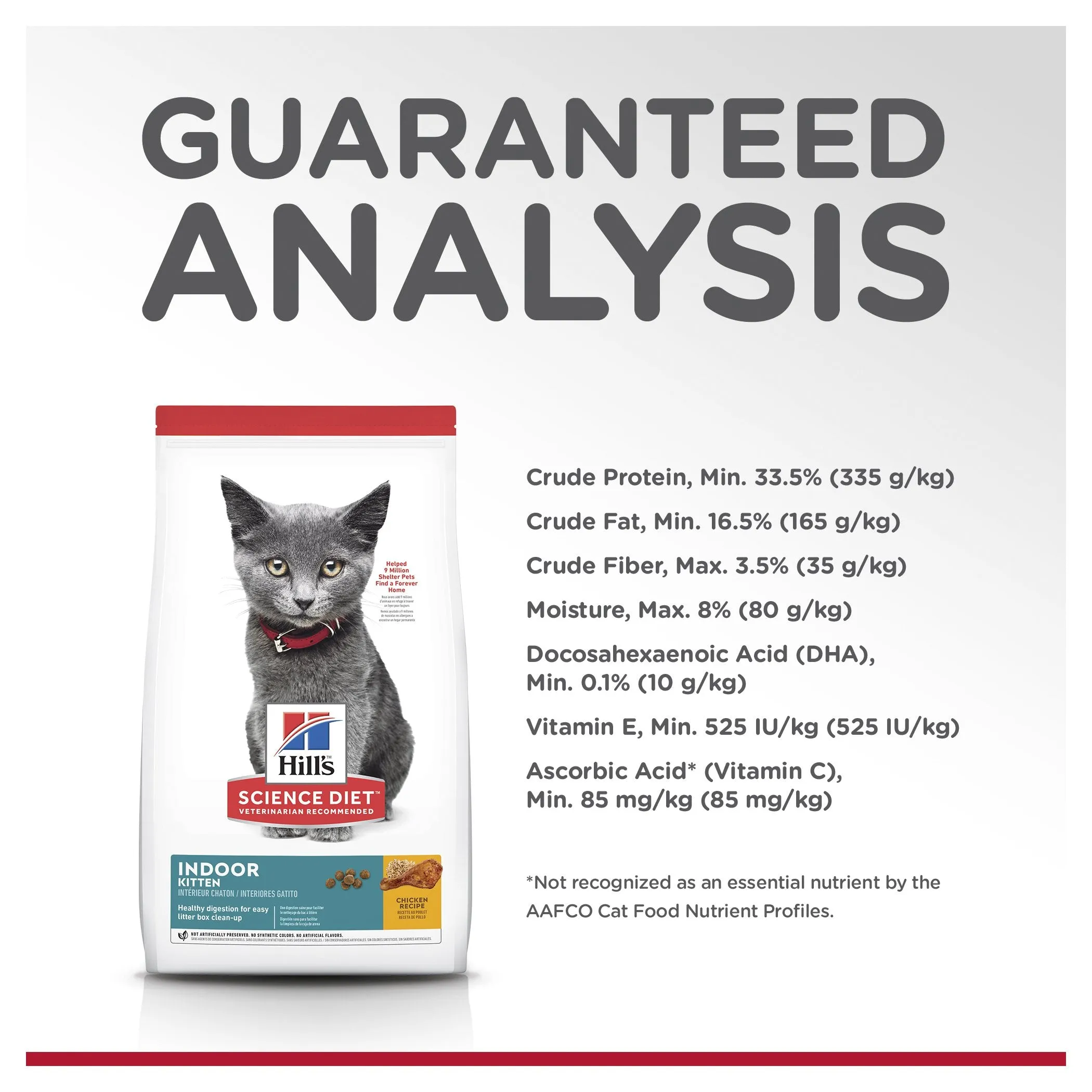 Hills Science Diet Indoor Kitten Dry Cat Food 3.17kg ( _ )