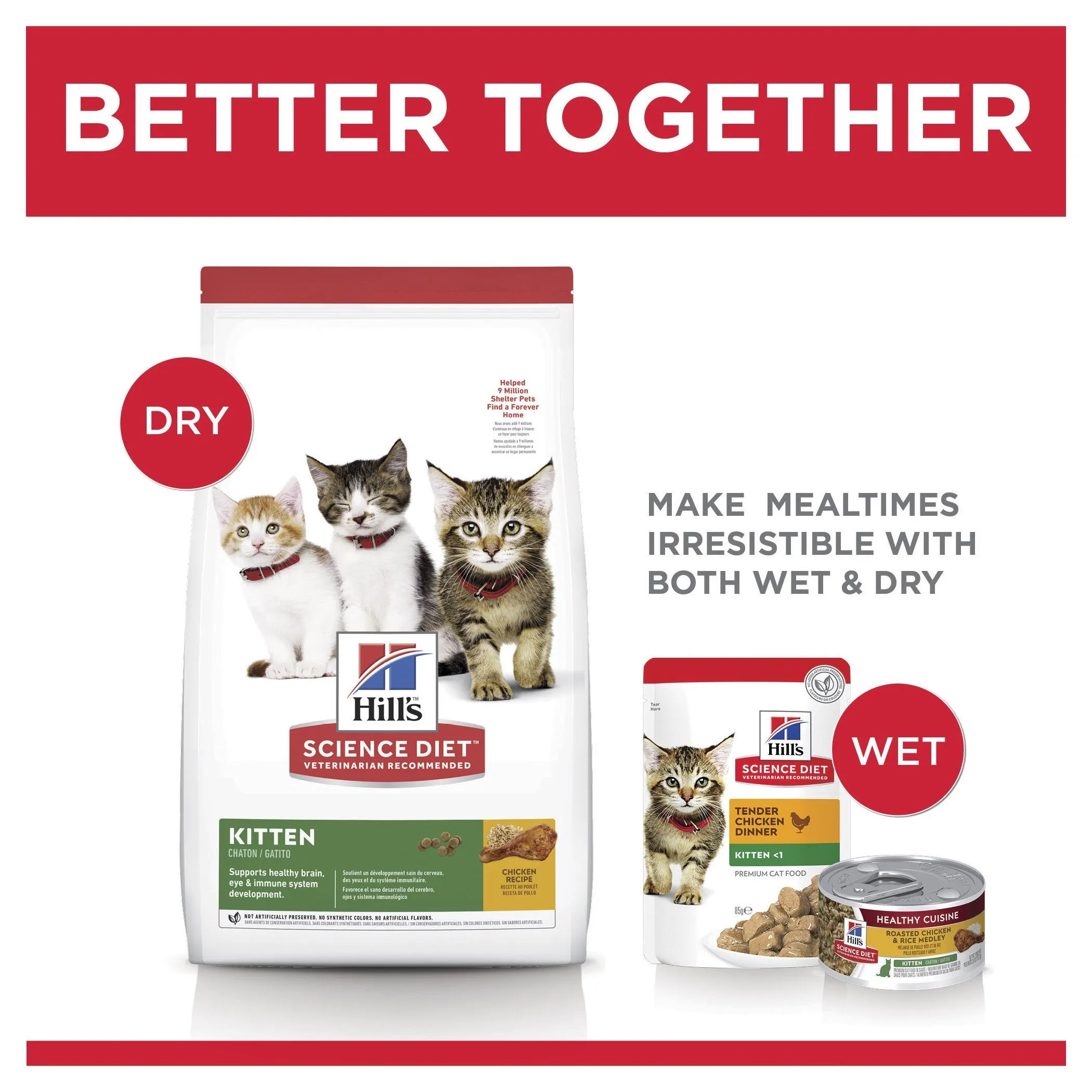 Hills Science Diet Kitten Dry Cat Food 4kg ( _ )