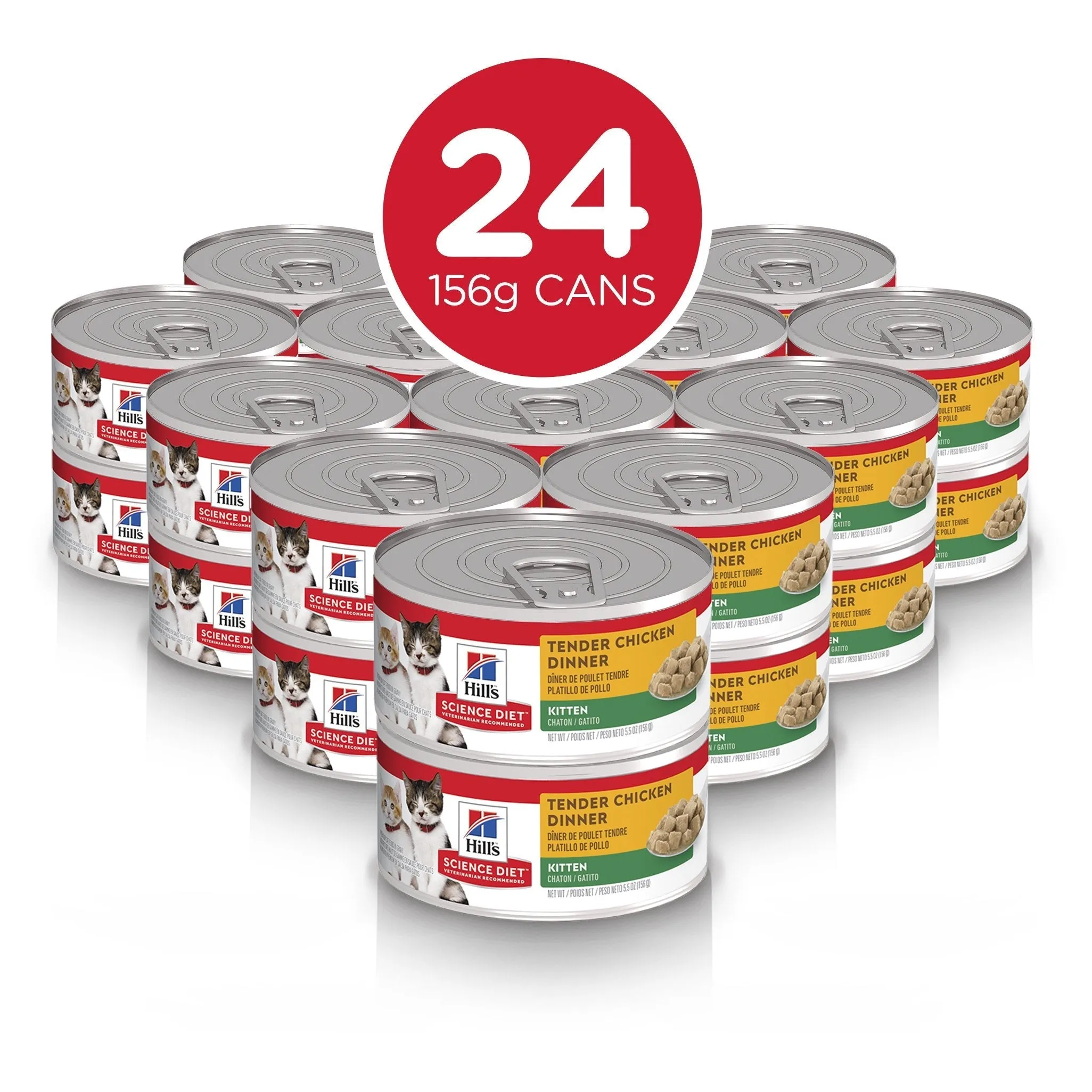 Hills Science Diet Kitten Tender Dinners Chicken Canned Cat Food 156g x 24 ( _ )