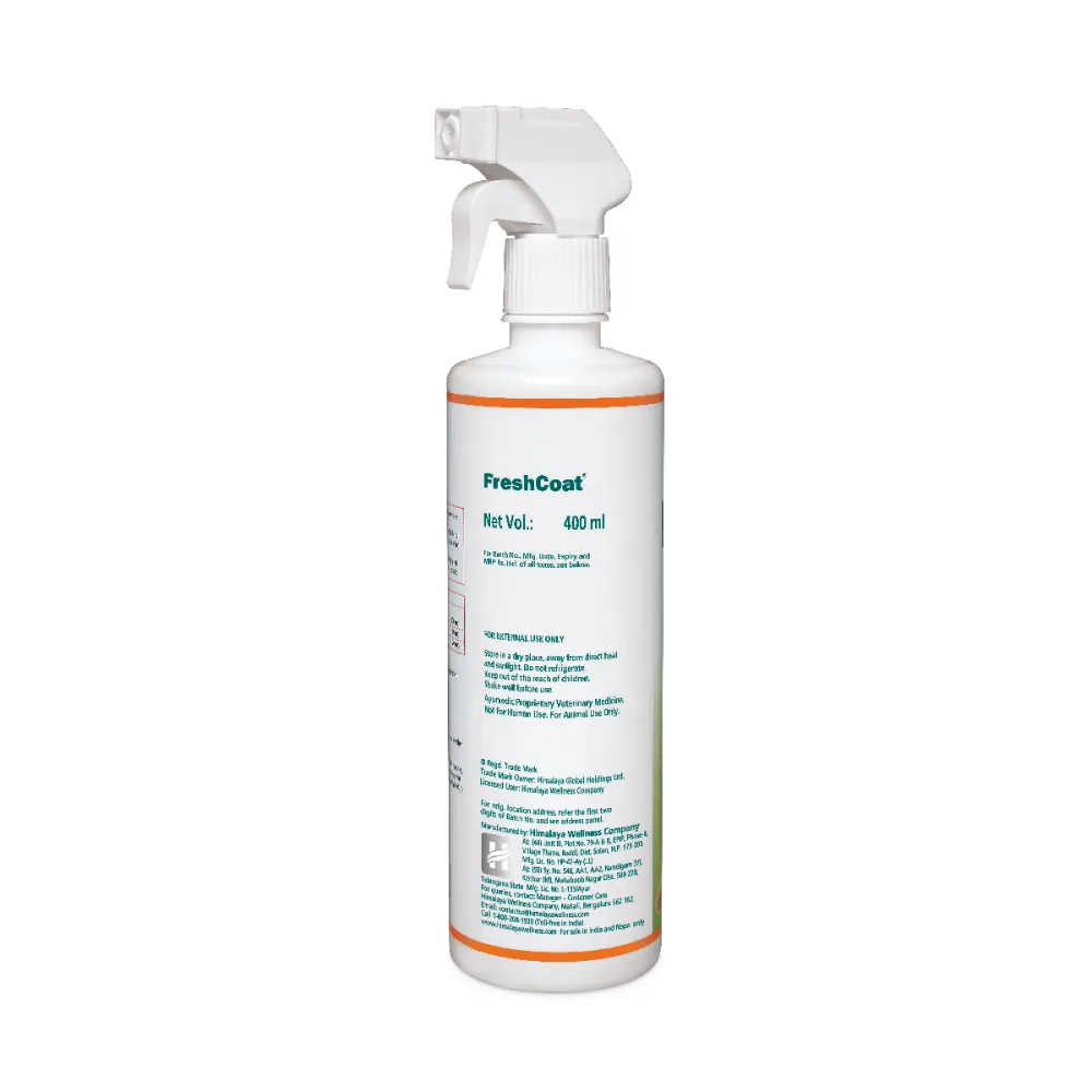 Himalaya Fresh Coat No Rinse Spray & Furlicks Gut Health Supplement Dog & Cat Combo