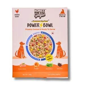 Homiee & Ginger Power Bowl Chicken & Barley Fresh Food for Dogs