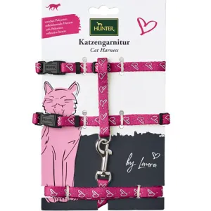 Hunter Laura Harness with Leash for Cats & Kittens (Pink)