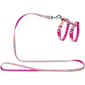 Hunter Sweet Set Nylon Harness and Leash for Puppy & Kitten (Pink)