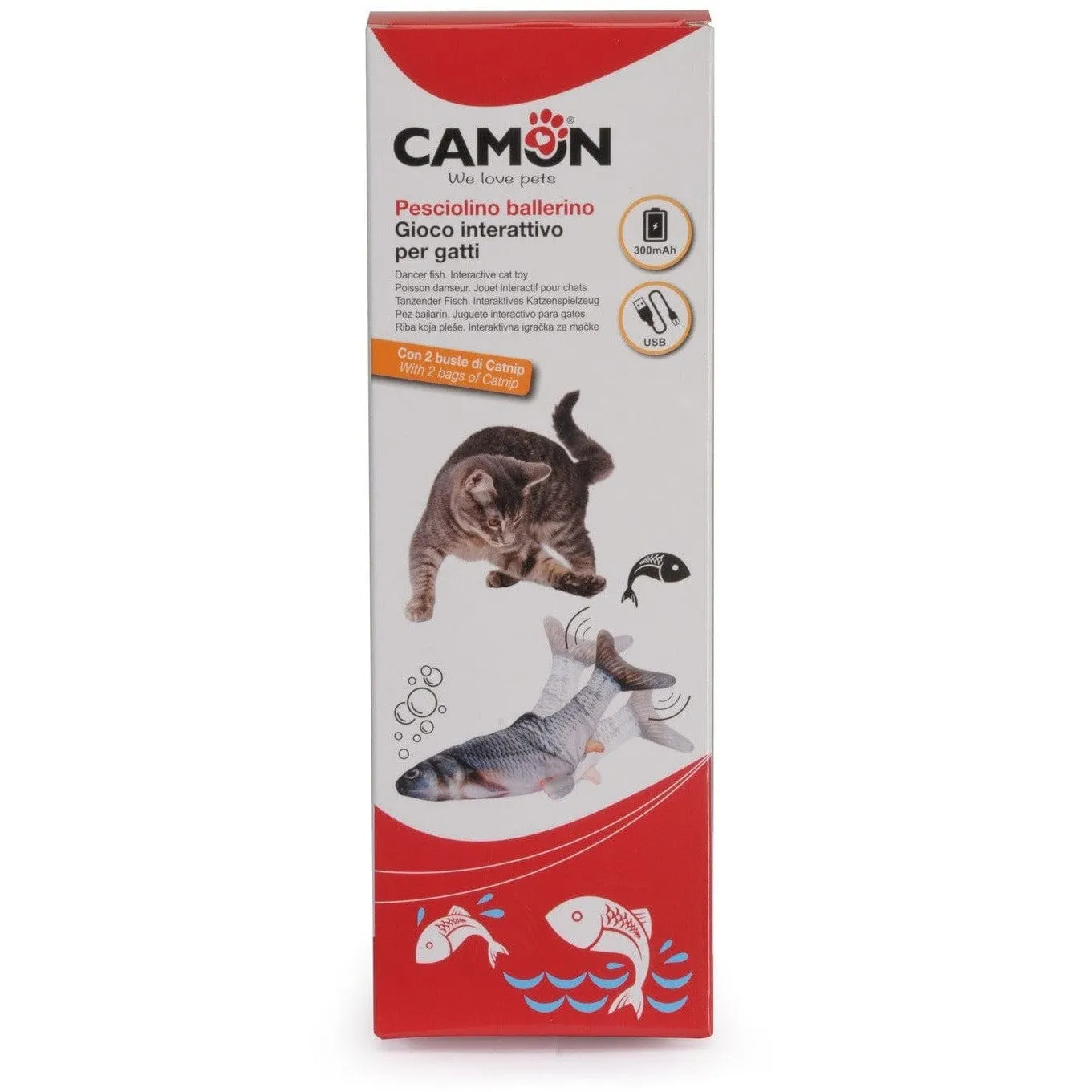 Interactive Cat Toy - Flopping Fish With Usb Charger Pets Qatar