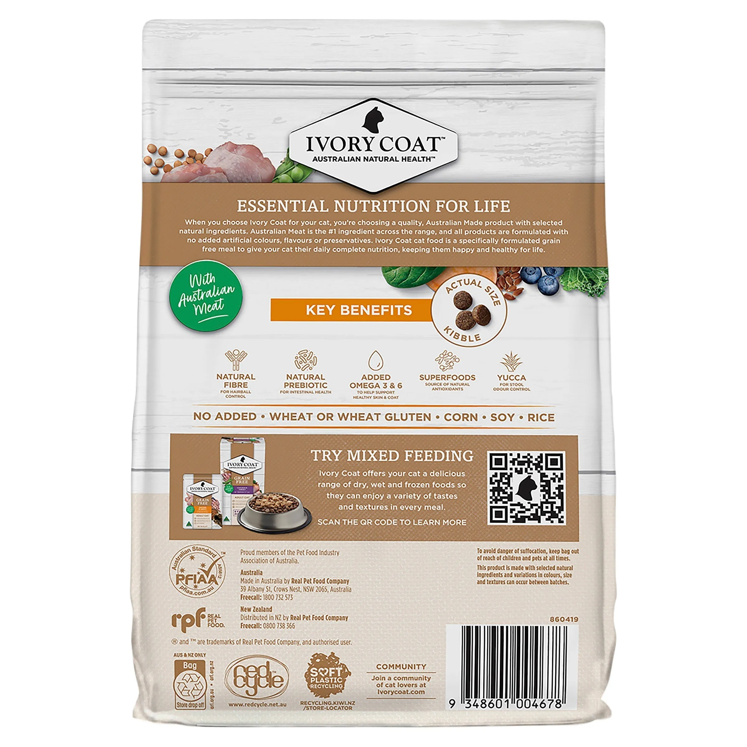 Ivory Coat Grain Free Chicken Adult Cat Dry Food 2kg ( _ )