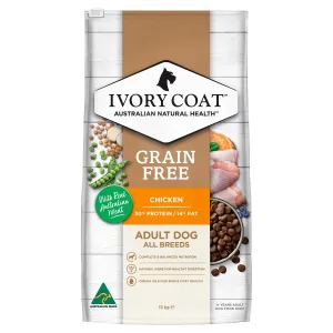 Ivory Coat Grain Free Chicken Adult Dog Dry Food 13kg ( _ )