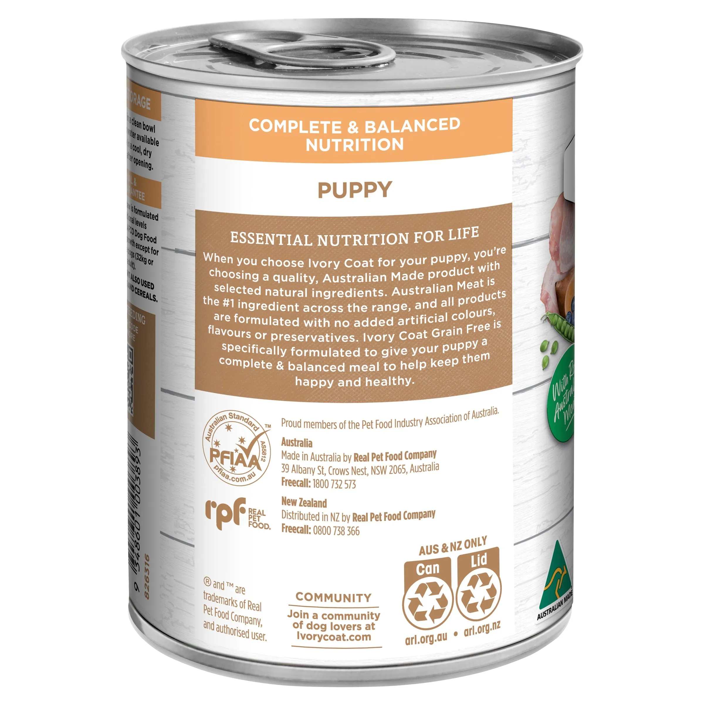 Ivory Coat Grain Free Chicken Stew Puppy Wet Food 400g x 12 ( _ )