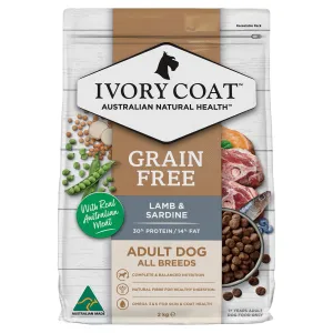 Ivory Coat Grain Free Lamb and Sardine Adult Dog Dry Food 2kg ( _ )