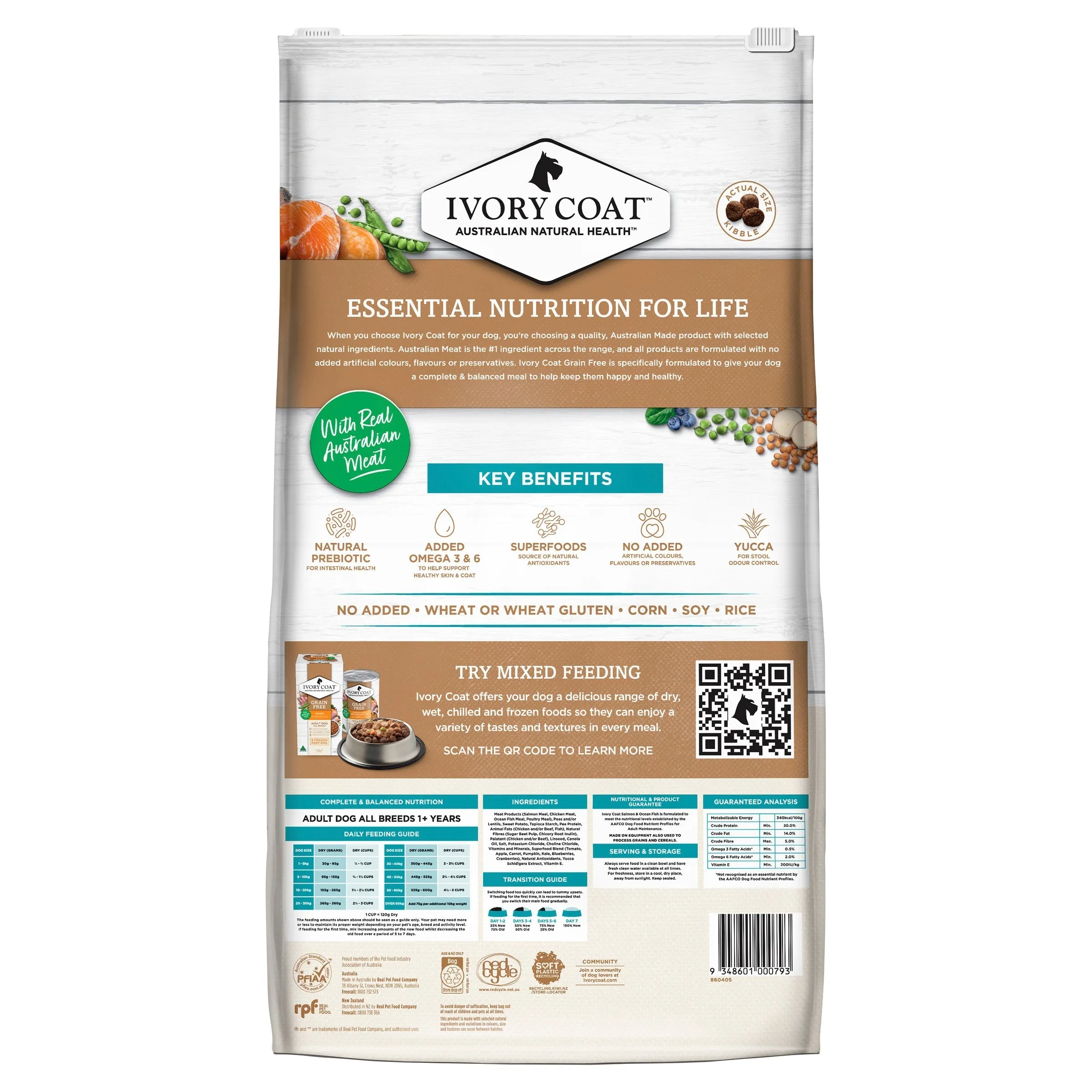 Ivory Coat Grain Free Ocean Fish and Salmon Adult Dog Dry Food 13kg ( _ )