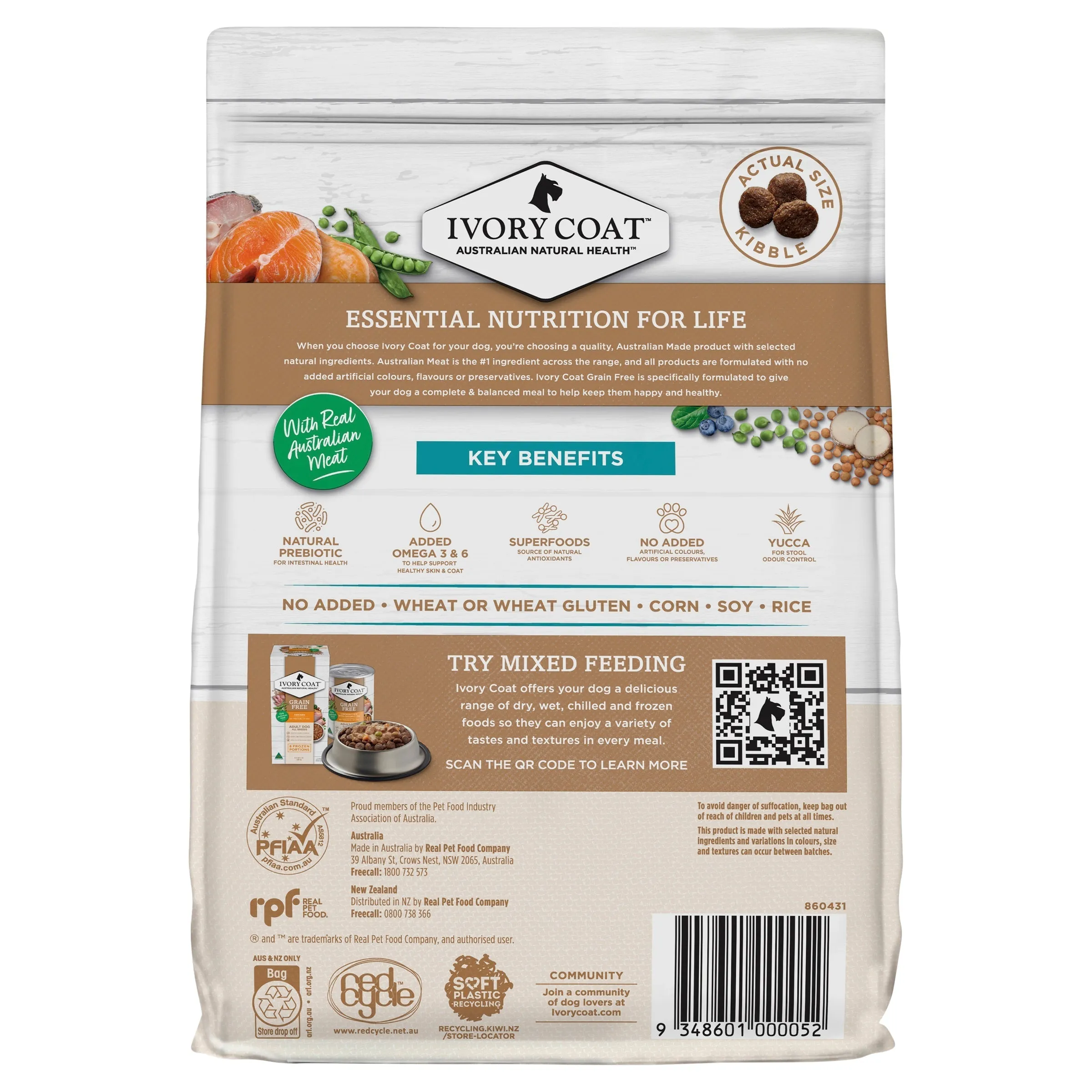 Ivory Coat Grain Free Ocean Fish and Salmon Adult Dog Dry Food 2kg ( _ )