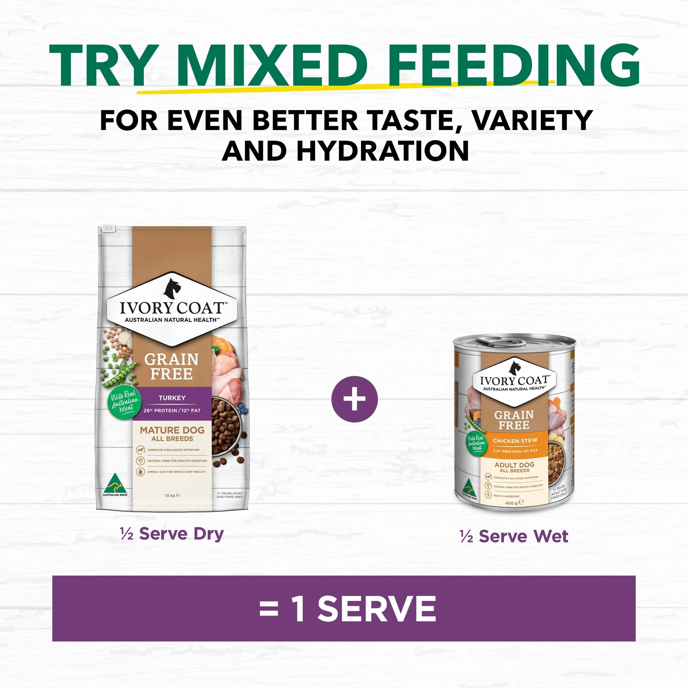 Ivory Coat Grain Free Reduced Fat Turkey Adult Dog Dry Food 13kg ( _ )