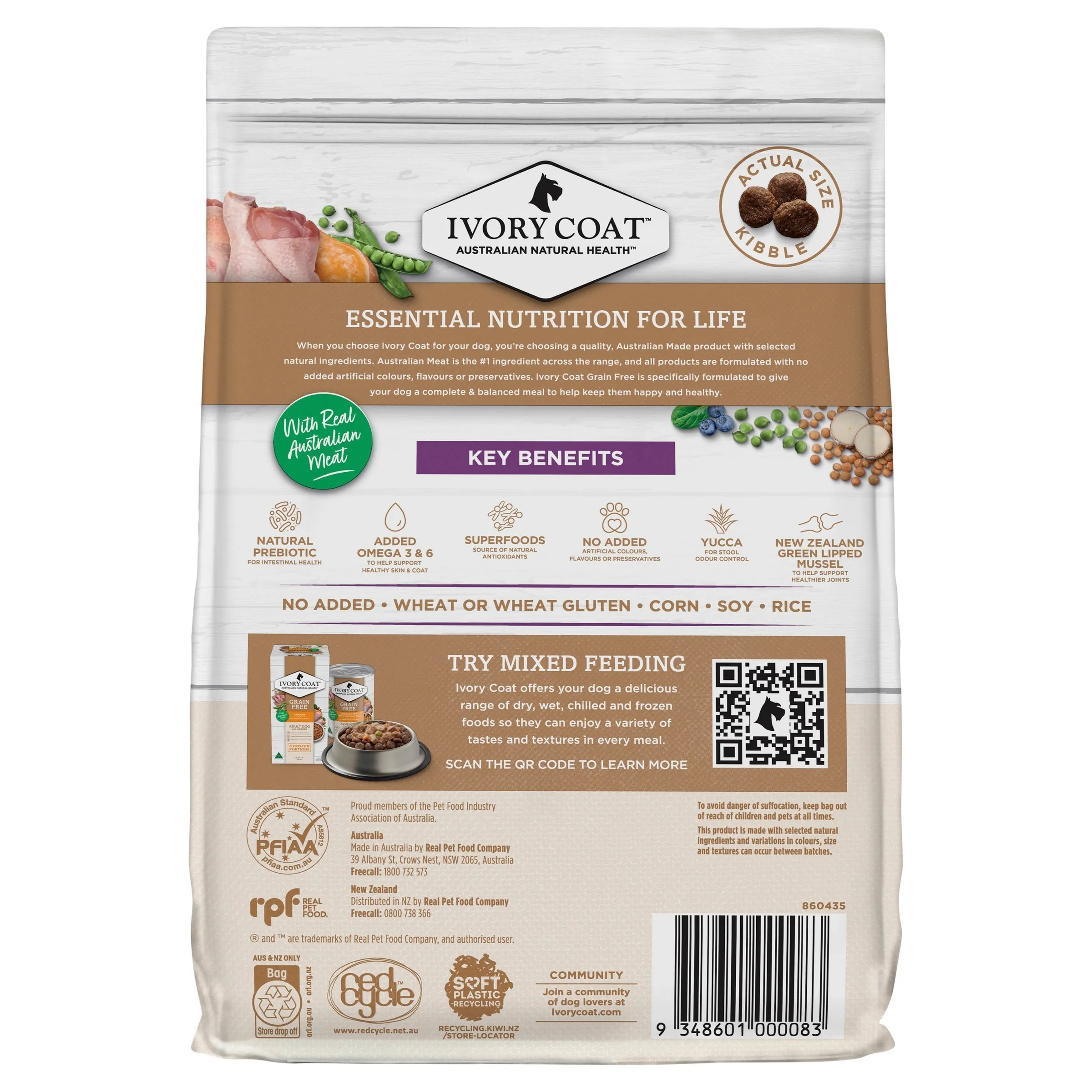 Ivory Coat Grain Free Reduced Fat Turkey Adult Dog Dry Food 2kg ( _ )