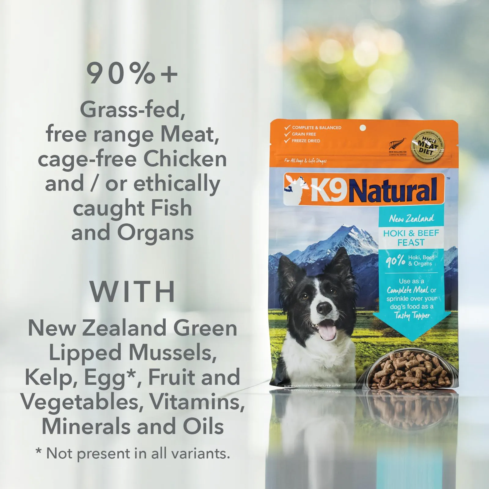 K9 Natural Beef Feast Freeze Dried Dog Food 3.6kg