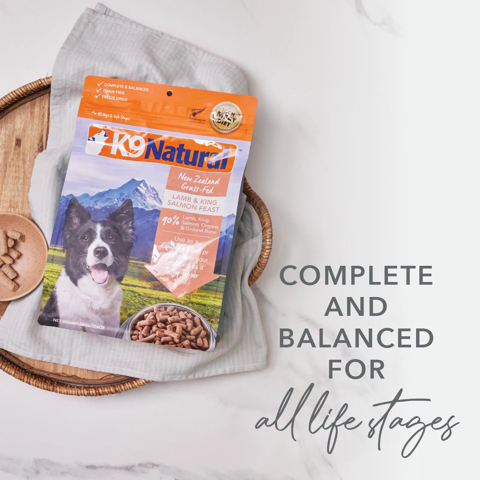 K9 Natural Lamb Feast Freeze Dried Dog Food Topper 142g***