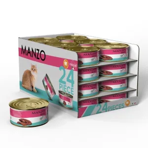 KITTEN MANZO BEEF 24x80g cans AEQUIL CHEF Marpet Pets Qatar
