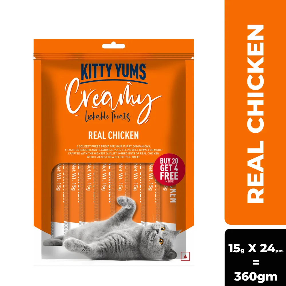 Kitty Yums Real Chicken Creamy Cat Treats