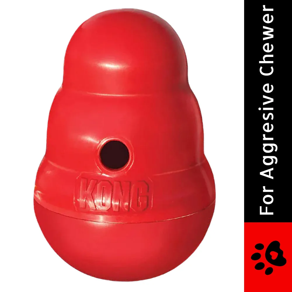 Kong Wobbler Toy for Dogs (Red) | For Aggressive Chewers