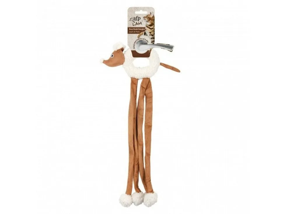 Lambswool Cuddle Door Knob Dangler - Tan Pets Qatar