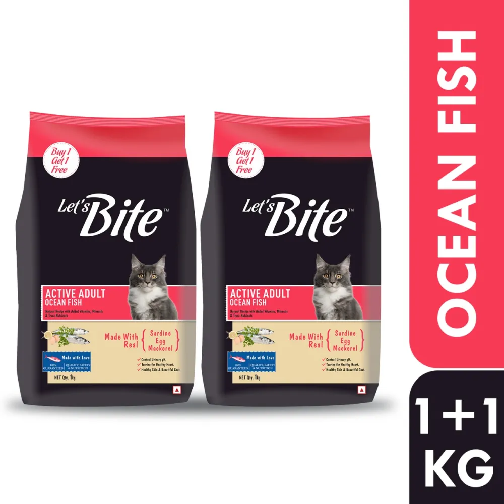 Let's Bite Active Adult Ocean Fish Dry Cat Food