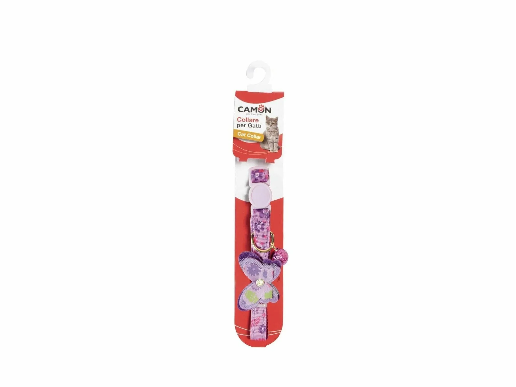 Lilac cat collar - Butterfly - 10x300 Pets Qatar