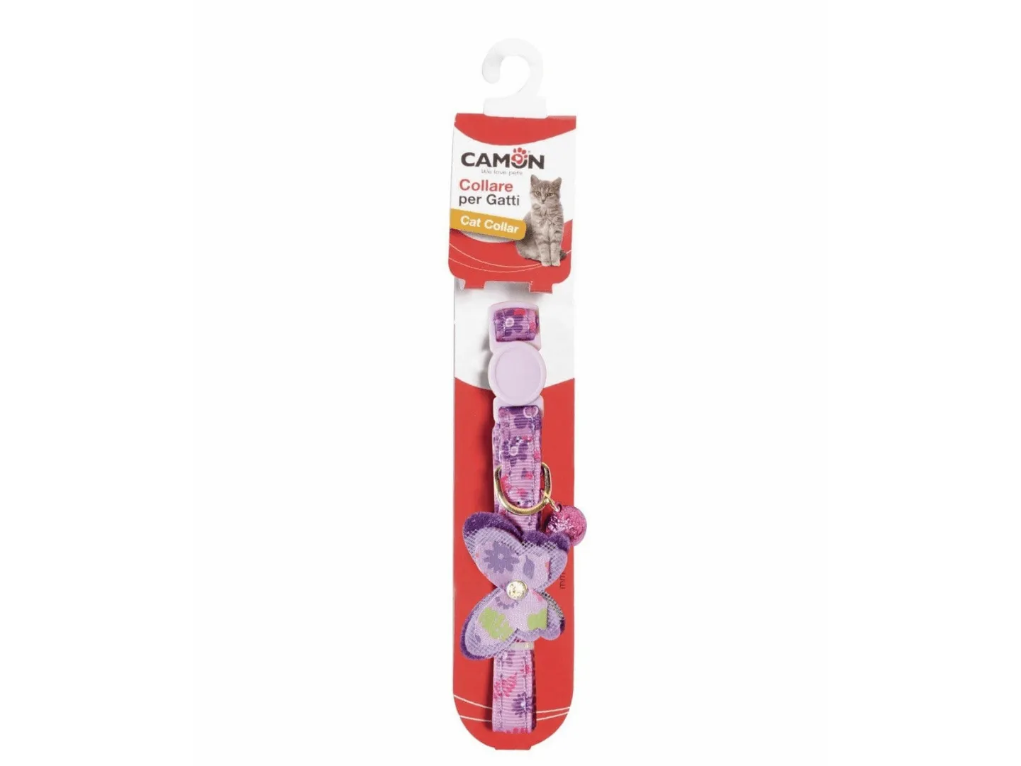 Lilac cat collar - Butterfly - 10x300 Pets Qatar