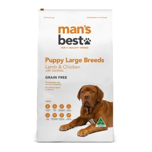 Mans Best Puppy Large Breed Premium Grain Free Dry Food 12kg ( _ )